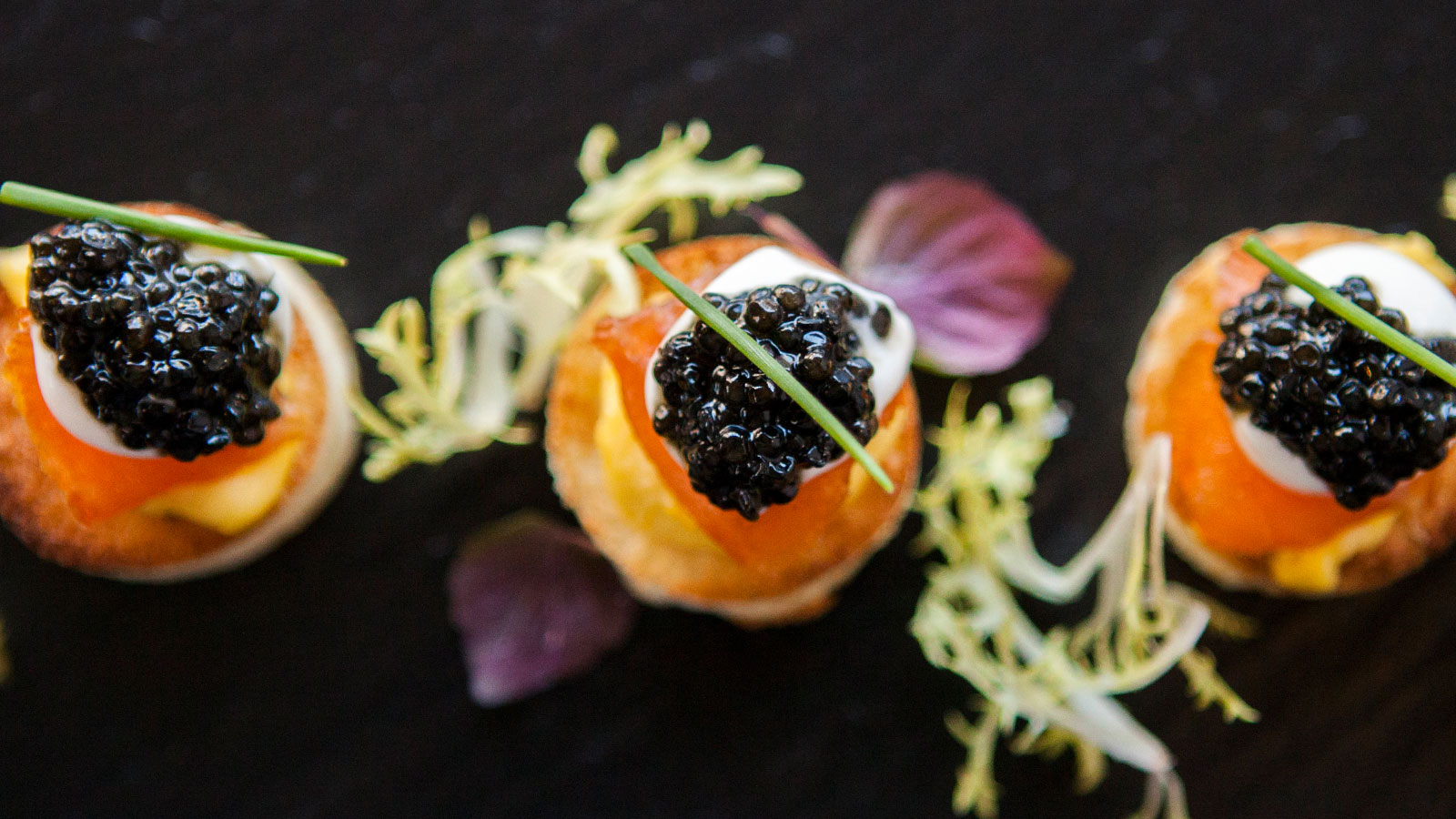 ONE Restaurant Caviar bites
